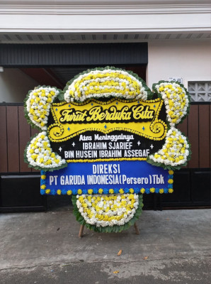 Papan Bunga Duka di Melai