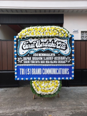 Papan Bunga Duka di Melai